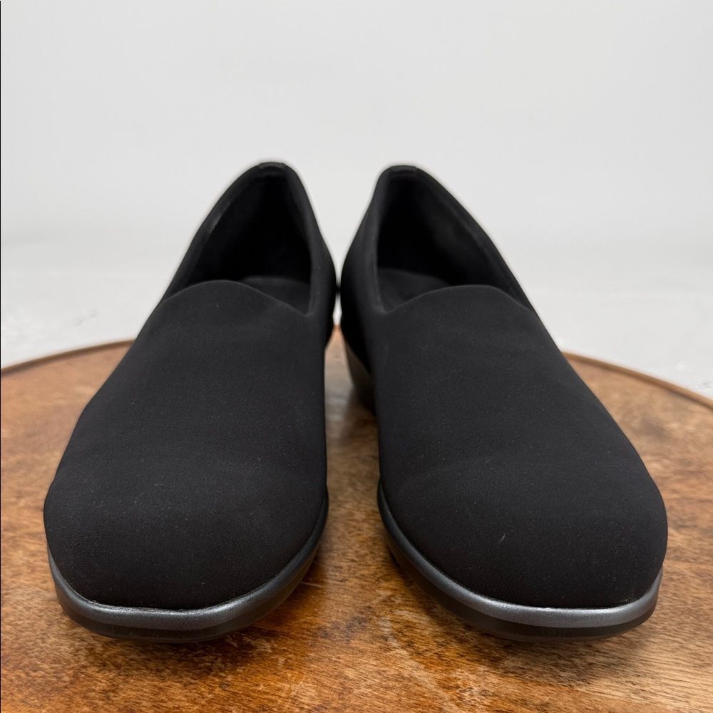 SAS Shoes Wm 9 M Bliss Black Comfort Wedge Slip On Loafer Tripad - Picture 2 of 12